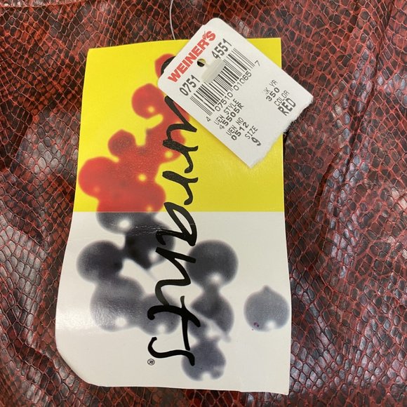 CURRANTS -- Mini-Skirt, Red and Black in Snake-Skin Print, NWT - Picture 10 of 10